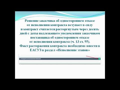 Видео: Расторжение контракта в одностороннем порядке