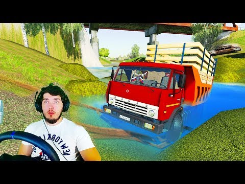 Видео: УТОПИЛИ КАМАЗ В ОГРОМНОЙ ЛУЖЕ - FARMING SIMULATOR 19