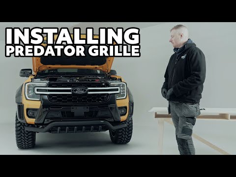 Видео: Как установить решетку радиатора со светодиодами на Ford Ranger Predator Night Hawk 2023+