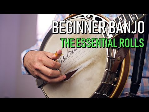 Видео: Банджо для начинающих | 3 основных ролла для банджо в стиле блюграсс