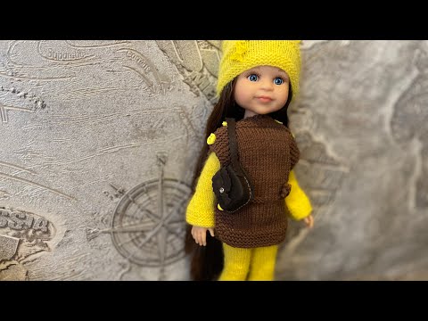 Видео: Новая одежда для куклы Паола Рейна. Весенний комплект. Review of knitted things on Paola Reina dolls