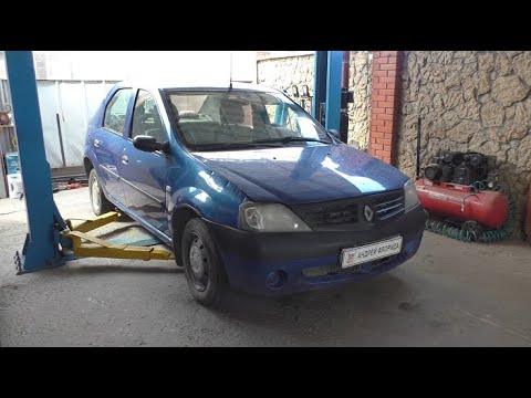 Видео: Замена задних тормозных колодок и цилиндриков на Renault Logan 1,4 Рено Логан 2009 года