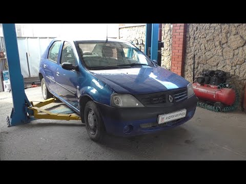 Видео: Замена задних тормозных колодок и цилиндриков на Renault Logan 1,4 Рено Логан 2009 года