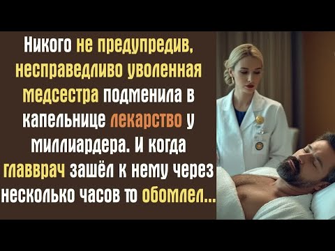 Видео: Никого не предупредив, несправедливо уволенная медсестра подменила в капельнице лекарство...
