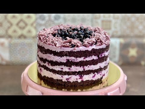 Видео: Торта Боровинка - нежна, вкусна и красива/ Торт Голубика - нежный, вкусный, красивый