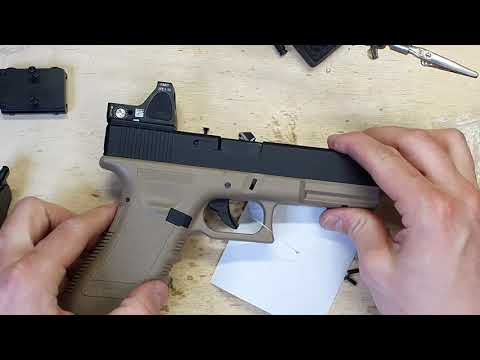 Видео: Установка коллиматора на Glock 17 KJW