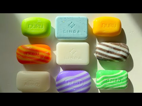 Видео: ASMR Soap catting/ Soap carving/ Резка мыла/ Asmr soap