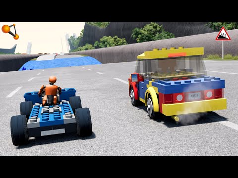 Видео: ДЕНЬГИ ИЛИ ЖИЗНЬ! СМЕРТЕЛЬНЫЙ СПУСК НА ЛЕГО МАШИНКАХ | BeamNG.drive