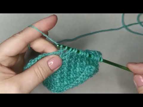 Видео: Tunesisches Häkeln mit gekreuzten Maschen/Tunisian Crochet with Crossed Stitches/ Тунисское вязание
