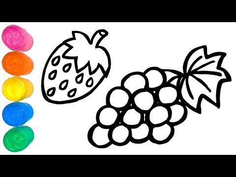 Видео: Фрукти з блискiтками | Вчимо назви фруктів та кольори | Навчальне відео для дітей #35