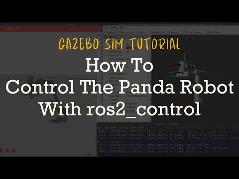 Видео: Gazebo Tutorial: Управление роботом Panda с помощью ros2_control