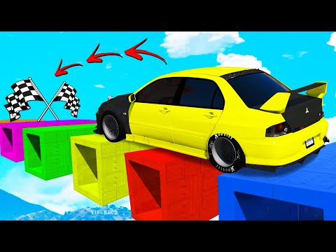 Видео: КАК ДАЛЕКО ПО ДЫРЯВЫМ БЛОКАМ ПРОЕДЕТ РАНДОМНАЯ МАШИНА В ГТА 5?