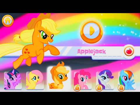 Видео: Мультик игра: май литл пони My little pony радужные гонки, обзор игры!