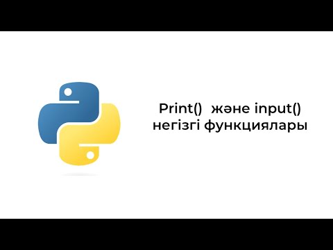 Видео: Енгізу және шығару функциялар. Python бағдарламалау тілі