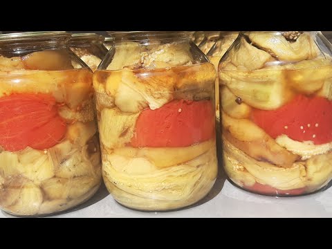 Видео: Запечённые Овощи на зиму - баклажан, перец и помидоры 👍👍 Зимой вкусно и не дорого