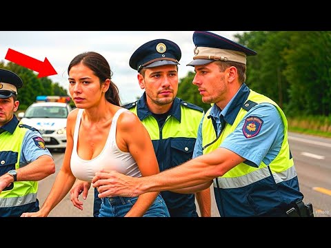 Видео: Инспекторы насмехались над девушкой на трассе — но когда приехал её кортеж, всё изменилось навсегда.