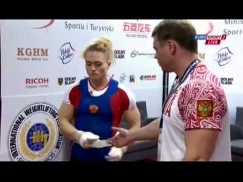 Видео: Женщины 69 кг Рывок ЧМ-2013