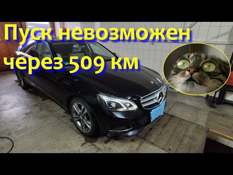 Видео: Mercedes E 220 BlueTec (пуск невозможен через 509км.) обнуляем Adblue меняем датчик NOx.