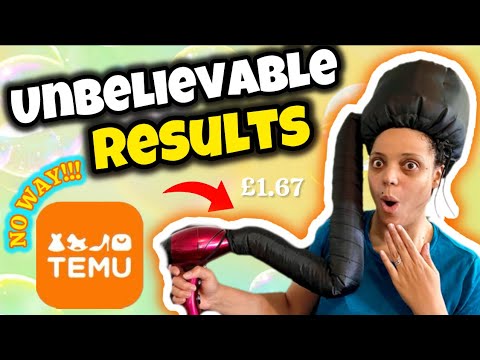 Видео: Впервые пробую сушилку с капюшоном-боннетом! | Насадка для фена-боннета | Temu Find