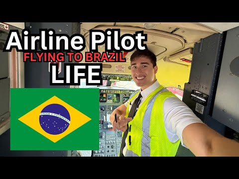 Видео: Жизнь пилота авиакомпании | Полет в Бразилию 🇧🇷