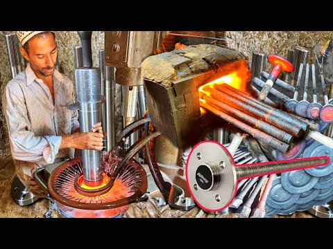 Видео: Manufacturing Process of Truck Axle in Street Factory || Изготовление оси грузовика