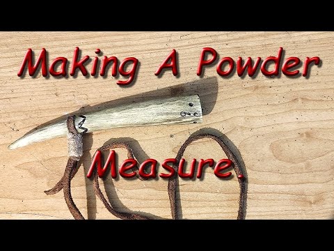 Видео: Как сделать пороховую мерку из оленьего рога. #Дульнозарядное #Кремневоеружье