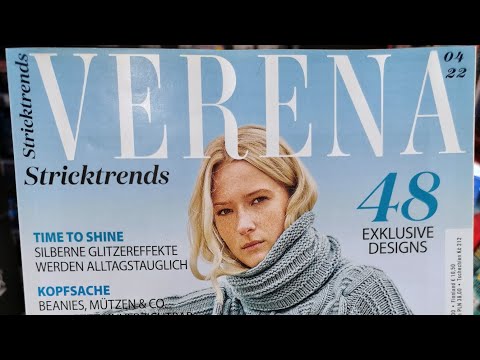 Видео: "VERENA", 04/22🇺🇦🇩🇪Обзор журнала по вязанию