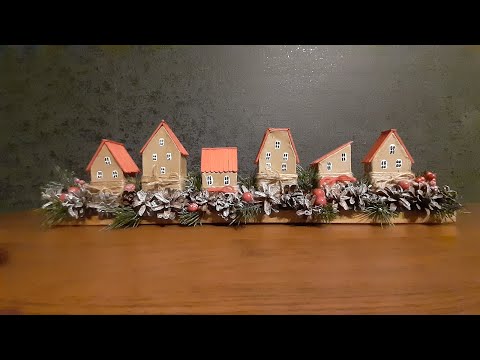 Видео: Новогодние домики из коробочек от лекарств.