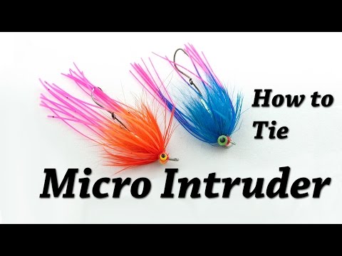 Видео: Как связать микро-интрудер | Вязание мушек на стальноголовых мушек