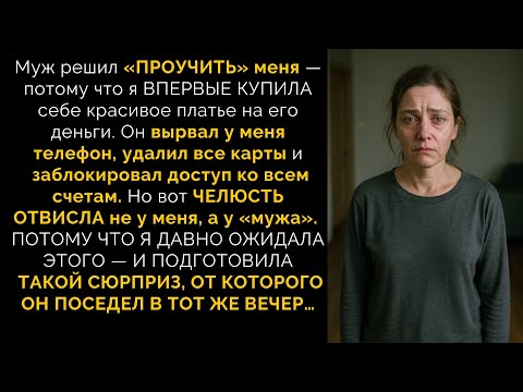 Видео: Муж решил ПРОУЧИТЬ меня ЗА ПОКУПКУ ПЛАТЬЯ... Но он ПОСЕДЕЛ ОТ ТОГО ЧТО СДЕЛАЛА Я...