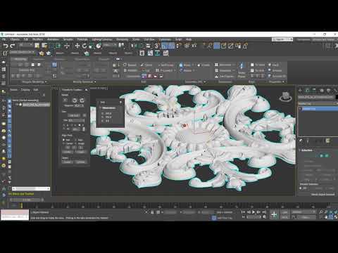 Видео: Редактирование готовых STL  моделей в 3ds Max 2018 для ЧПУ станков