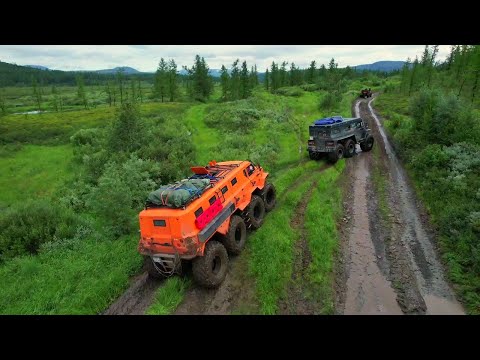 Видео: 100 км. по Полярному Уралу на вездеходах! Рыбалка на хариуса. Завершение экспедиции на Ямале.