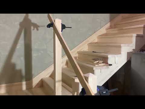 Видео: Лестница в загородный дом 9 часть