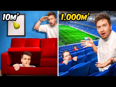 Видео: ПРЯТКИ в 10м² VS 1000м²!