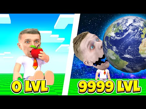 Видео: Из Маленького в ГИГАНТСКОГО РОБЛОКСЕРА! Мини vs Maxi Симулятор Roblox!