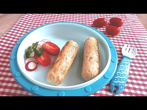 Видео: Куриные сосиски из минимума ингредиентов (Детское меню)
