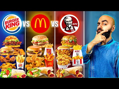 Видео: ФУДБАТЛ McDonalds, KFC, Бургер Кинг | Кто вкусней?