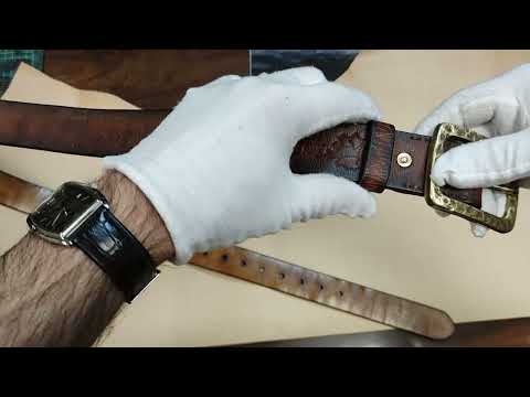 Видео: Работа с кожей/первый опыт покраски в стиле гранж