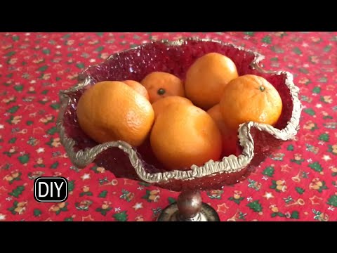 Видео: ФРУКТОВНИЦА С КРИСТАЛЛАМИ из эпоксидной смолы.