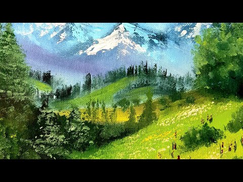 Видео: Как да нарисуваме Планински връх с маслени бои