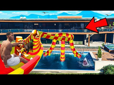 Видео: ФРАНКЛИН ҚАУІПТІ АКВАПАРКТЕН СЕКІРДІ (GTA V)