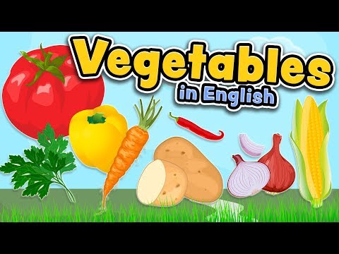 Видео: Овощи на английском языке (Vegetables in English)