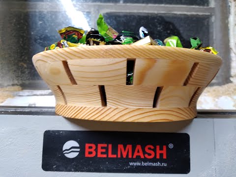 Видео: Делаем очень простую в изготовлении конфетницу методом открытого сегмента. Сегментное точение. DIY