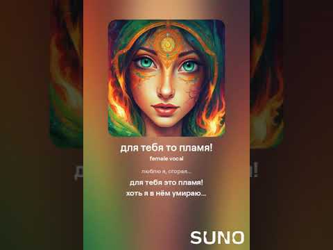 Видео: для тебя моё пламя!  #sunomusic #songwriter #lovesongs #music #my_text_and_suno #музыка #music