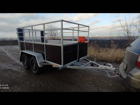 Видео: Прицеп vizOk "скотовоз" 3.06*1.56 оцинкованный