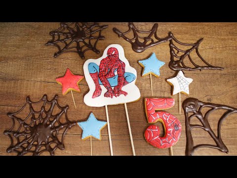 Видео: Пряничные топперы Человек паук