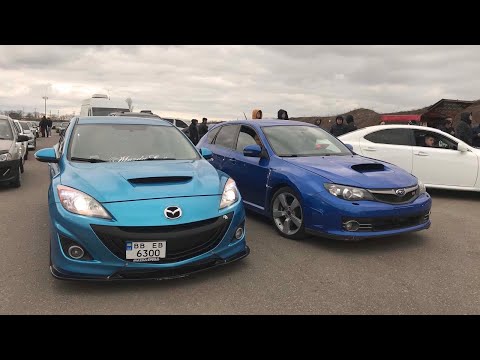 Видео: Шустрая Mazda 3 MPS vs BMW 335D, Audi A3, Impreza WRX STI, Nissan 370Z, Acura RSX