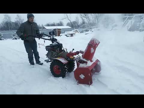 Видео: Снегоуборщик СУН 1 УГРА повышенная передача.