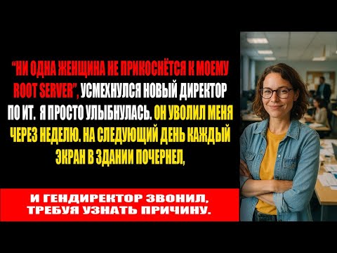 Видео: Уволили только за то, что я женщина… и вскоре их сервера пылали в полной тишине