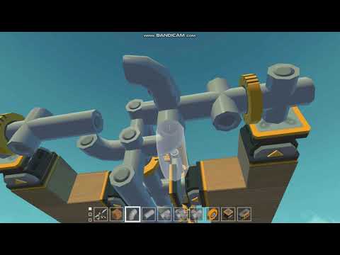 Видео: Машина на поршневом двигателе Scrap Mechanic Ч1